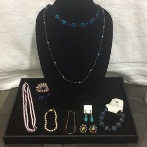Girls Costume Jewelry Set - Blue